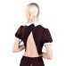 Верхняя часть костюма «Русская школьница», Pecado BDSM, топ, банты, коричнево-белый, 42 - фото 3