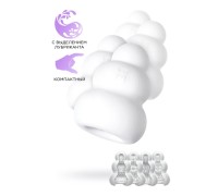 Мастурбатор нереалистичный MensMax Pucchi Set Box Variety, TPE, белый, 6,5 см