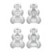 Мастурбатор нереалистичный MensMax Pucchi Set Box Variety, TPE, белый, 6,5 см - фото 5