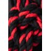Наручники-оковы Pecado BDSM, "Узел-альфа", из хлопковой веревки, черно-красные, 3,3 м - фото 3