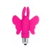 Вибронасадка бабочка на палец Eromantica Butterfly, силикон, розовая, 10 см - фото 1