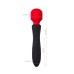 Двусторонний вибромассажер Black&Red by Toyfa, силикон, черный, 21 см - фото 1