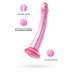 Нереалистичный фаллоимитатор Jelly Dildo L Toyfa Basic, TPE, розовый, 20 см - фото