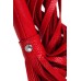 Плеть Pecado BDSM, красная рукоять, красные хлысты, натуральная кожа - фото 3