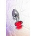 Анальная втулка Metal by TOYFA, металл, серебристая с красной розочкой, 8 см, Ø 2,7 см, 48 г - фото 8