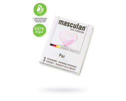 Презервативы masculan  Pur № 3 утонченные, 18,5 см, 5.3 см, 3 шт.
