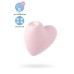 Вакуум-волновой бесконтактный стимулятор клитора Satisfyer Cutie Heart, силикон, розовый - фото