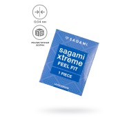 Презервативы Sagami, extreme, feel fit, гладкие, 19 см, 5,1 см, 1 шт.