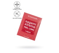 Презервативы Sagami, xtreme, feel long, латекс, 19 см, 5,2 см, 1 шт.