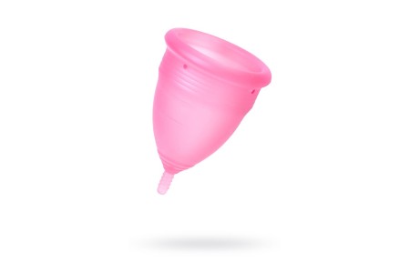 Менструальная чаша, силикон, розовая, L, 20 мл
