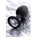 Анальная втулка POPO Pleasure by TOYFA со стразом S, силикон, черная, 7,2 см, Ø 2,8 см, 25 г - фото 2