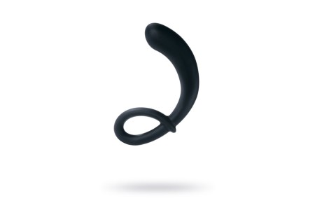 Электростимулятор Mystim Curving Curt, силикон, черный, 13 см
