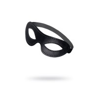 Маска Pecado BDSM, открытая овальная, натуральная кожа, черная