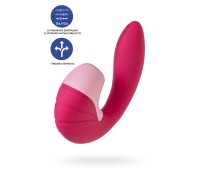 Вибратор Satisfyer Supernova, с вакуум-волновым стимулятором, силикон, красный, 16,9 см