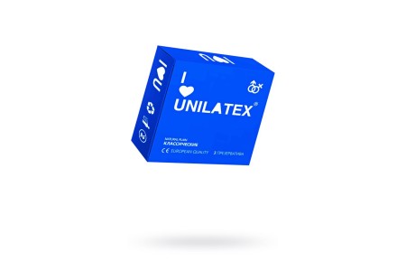 Презервативы Unilatex, natural plain, гладкие, классические, 19 см, 5,4 см, 3 шт.