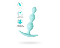 Анальная втулка ToDo by Toyfa Triple, силикон, мятная, 10,5 см, Ø 2,4 см