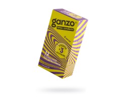 Презервативы Ganzo, sense, ультратонкие, латекс, 18 см, 5,2 см, 15 шт.