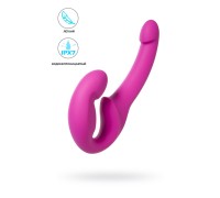 Анатомический безремневой страпон Fun Factory SHARE LITE, силикон, розовый