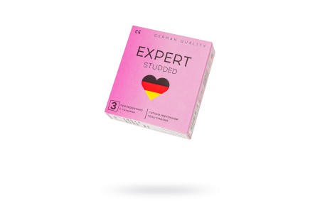 Презервативы EXPERT Studded Germany 3 шт. (облегающие, точечные)