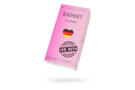 Презервативы EXPERT Studded Germany 12шт. (облегающие, точечные)