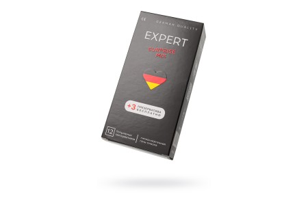 Презервативы EXPERT Surprise Mix Germany 12шт +(3 бесплатно)., микс