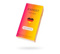 Презервативы EXPERT Hot Love Germany 12шт +(3 бесплатно), с разогревающим эффектом