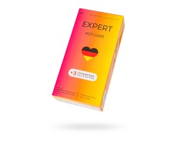 Презервативы EXPERT Hot Love Germany 12шт +(3 бесплатно), с разогревающим эффектом