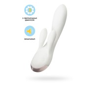 Вибромассажер Satisfyer Double Flex Connect App, белый, силикон