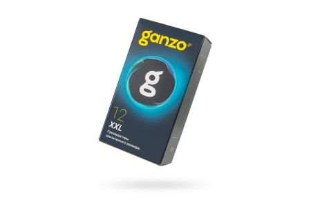 Презервативы GANZO XXL увеличенные, латекс, 19 см, 5,5 см, 12 шт.