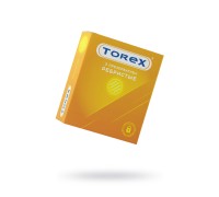 Презервативы Torex, ребристые, латекс, 18,5 см, 5,4 см, 3 шт.