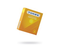 Презервативы Torex, ребристые, латекс, 18,5 см, 5,4 см, 3 шт.