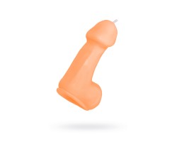 Свеча Pecado BDSM «Пенис средний», оранжевая, 47 гр.