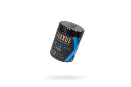 Презервативы Maxus Classic, классические, латекс, пластиковый кейс, 12 шт.