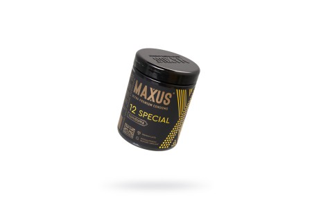 Презервативы Maxus Special, точечно-ребристые, латекс, пластиковый кейс, 12 шт
