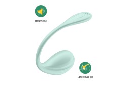 Виброяйцо Satisfyer Smooth Petal Connect App, мятное, 6,5 см