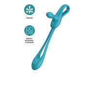 Многофункциональный гибкий вибратор для пар Satisfyer Plug & Play1, силикон, аквамарин, 43,5 см