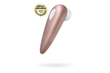 Вакуум-волновой стимулятор клитора Satisfyer Number One, ABS пластик, розовый, 14,5 см