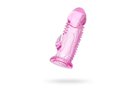 Насадка на пенис A-Toys by TOYFA, TPE, розовая, 13,5 см
