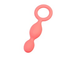 Анальный плаг, силикон, пыльный розовый, 13,5 см (в пакете)