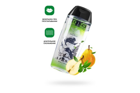Лубрикант Shunga Toko Aroma на водной основе, груша и зеленый чай, 165 мл