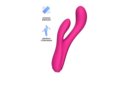 Нереалистичный вибратор LOVENSE Osci 3 G-spot с клиторальным стимулятором, силикон, розовый