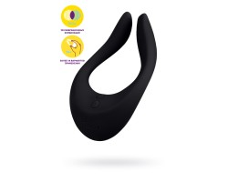 Многофункциональный стимулятор для пар Satisfyer Endless Joy, силикон, чёрный, 13,5 см.