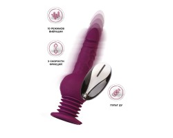 Мини секс-машина Striker с пультом ДУ, MotorLovers by TOYFA, силикон, фиолетовый, 23,5 см