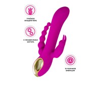 Тройной вибратор A-Toys by TOYFA TRINNY, силикон, фиолетовый, 21,5 см
