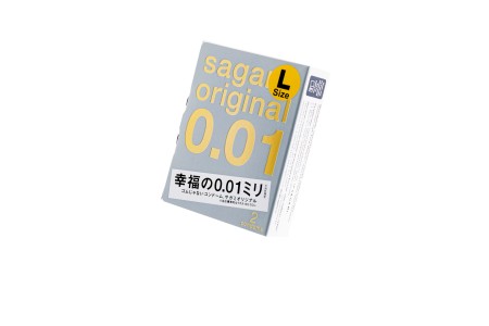 Презервативы Sagami, original 0.01, полиуретан, LARGE, 2 шт.