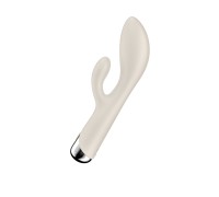 Вибратор-кролик с ротацией Satisfyer Spinning Rabbit 1, силикон, бежевый, 20,5 см