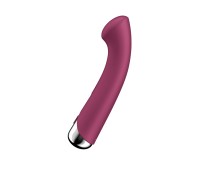 Вибратор для точки G  с ротацией Satisfyer Spinning G-Spot 1, силикон, бордовый, 16,8 см