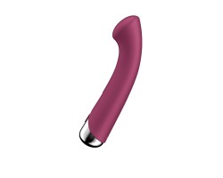 Вибратор для точки G  с ротацией Satisfyer Spinning G-Spot 1, силикон, бордовый, 16,8 см