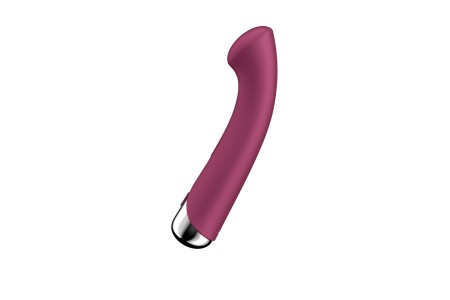 Вибратор для точки G с ротацией Satisfyer Spinning G-Spot 1, силикон, бордовый, 16,8 см