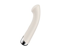 Вибратор для точки G  с ротацией Satisfyer Spinning G-Spot 1, силикон, бежевый, 16,8 см